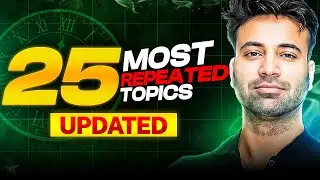 25 Most Repeated Sub Topics - RANK BOOSTER Version 🔥 | JEE Main April Attempt