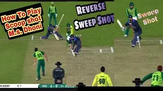 Real cricket 20🏏!! How To Play Scoop Shot !! Reverse Sweep, Sweep & Advance Shot Batting Tips🇮🇳