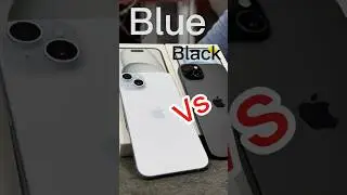 iPhone 15 blue vs black titanium || iPhone 15 plus colours || iPhone 15 plus camera #apple #video