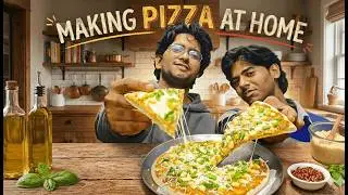 Vlog Making Pizza At home First Time