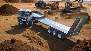 Trailer Truck RC In The First Action
