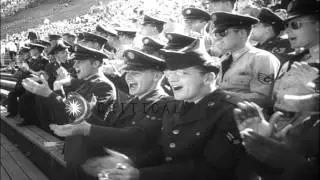 The Air Force Academy Falcons beat Stanford in Palo Alto, Stanford. HD Stock Footage
