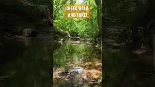 Creek walk and toke. #hike #cannabis #waterwalk #toke #stoner #creek #walk #stoned #nature #rocks