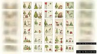 20pcs Christmas Decor Postcards With Stickers,For Christmas Home Office Wall Art Decor,Diy Christmas
