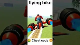 flying bike 🤩 Cheat code 🤑 in Indian bike driving 3D New update #shorts
