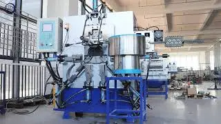Automatic CNC Hydraulic Rivet End Double Motors Gripper Inserted Wire Bucket Handle Making Machine