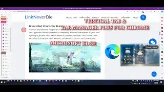 Vertical tab - Microsoft Edge