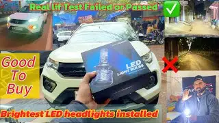 Best LED headlights installed in My Car|LED headlights for all cars✅