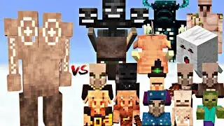 Minecraft: All Mobs vs Skythern Golem - Epic Battle Simulation!