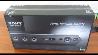 Видео распаковки саундбара Sony HT-ST7 и беспроводного сабвуфера