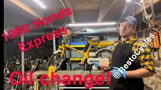 Замена масла Honda Express 1980 (как сделать)