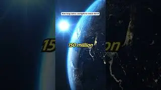 How long does sunlight take to reach the earth? #sun #sunlight #earth