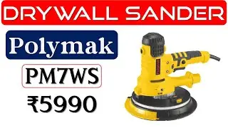 👉Polymak PM7WS Drywall Sander Review🔥​ड्राई वॉल सेंडर🔥850W ​Sander Machine🔥7 Inch Dry Wall Sander