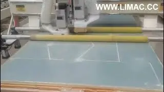 LIMAC R2108S cnc cutting fiberglass duct board pre-insulated duct fabrication machine