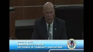 Bob Margolis, Live Candidates Forum-March 2016