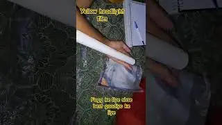 Fog film for headlights universal || Yellow tint for headlight || review || ₹150