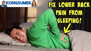 How To Fix Lower Back Pain From Sleeping on a Budget! Lumbar Pillow Review in 4K!