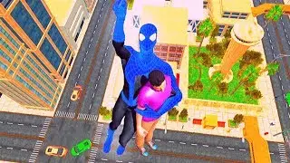 Superhero Spider Rope City Rescue Mission | Flying Spider City Walkthough Android Gameplay