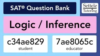 Logic/Inference Passages (SAT Question Bank c34ae829/7ae8065c)