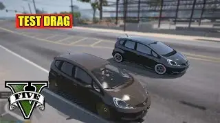 DRAG RACE HONDA JAZZ FULL UPGRADE - GTA 5 MOD INDONESIA