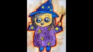 Witch Self Portrait Drawing