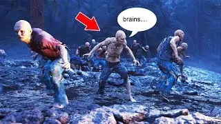 HORSE LAKE HORDE of zombies killed with ripper blade - Days Gone open world gameplay