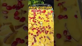 🍓 Creamy Fruit Custard in 30 Seconds 😍 | Easy Dessert Recipe #Shorts#fruit #dessert #recipe