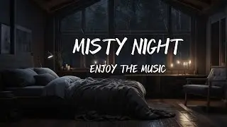 Misty Night with Rain Sounds 🎵| Natural Sounds of Rain and Thunder⛈️ | Sleep, Meditation & Study🍃