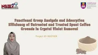 RSST006: Spent Coffee Grounds for Crystal Violet Dye Removal