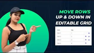 Reorder Rows in Editable Grid in Appian | Move Rows Up and Down in Editable Grid in Appian