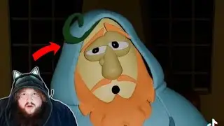 CaseOh Reacts to himself as a VeggieTales Character🤣😭