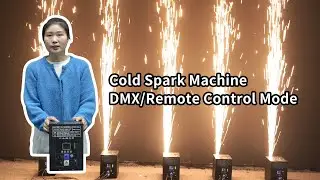 Cold spark machine DMX/remote control mode