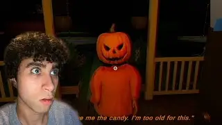 IM HOME ALONE FOR HALLOWEEN NIGHT BUT THE NEIGHBOR IS ACTING STRANGE...