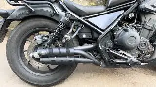 Rebel 300 500 1100 Exhaust Sound Test | no DB Killer Cold Start + Rev Sound Test (4K)