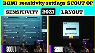 bgmi sensitivity settings scout op | 2021 | best sensitivity settings for bgmi