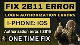⚙️ Fix Authorisation Error 2b11 in Call of Duty Mobile Gameloop | Solve COD IPhone Problem IOS 👨🏻‍🔧