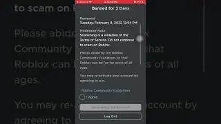 How to reactivate Roblox account after being banned for three days.
