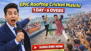 Rooftop Cricket Battle l 3 over l Specially for children l Existing Comentry  #rooftopcricket