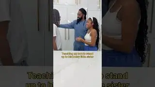Учу сына противостоять своей властной младшей сестре 😂