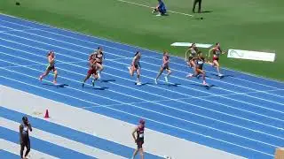 100m U15 Women Final, Australian All Schools Championships, QSAC 8 December 2024