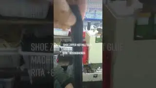 Automatic zipper glue machine#