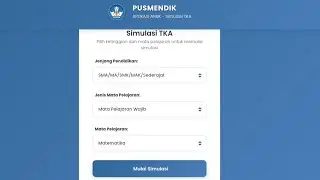 CARA MASUK UJI COBA SIMULASI TKA 2025 di Website 