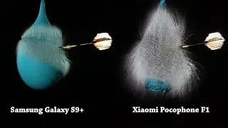 Samsung Galaxy S9+ vs Xiaomi Pocophone F1 Slow Motion Comparison | Slow Mo Guys TV