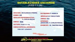 ESTABLECIESES ANCIANOS (TITO 1)