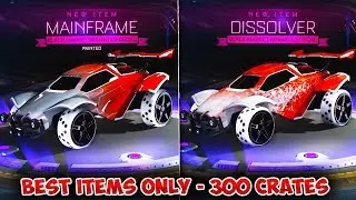 BEST ITEMS ONLY! - INSANE 300 PCC CRATE OPENING IN ROCKET LEAGUE! | Crate Opening Highlights