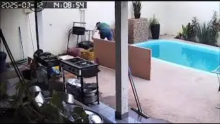 Handyman Causes Swimming Pool Chaos