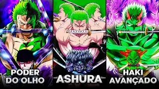 TODOS 20 PODERES DO ZORO EM ONE PIECE