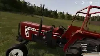Farming Simulator 19.  How to use a windrower.