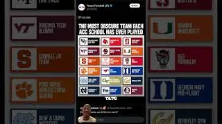 Crazy teams the ACC has played #ACC #football #college