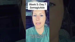 Week 5 Semaglutide update 🩷 #semaglutide #weightloss